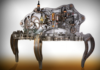 Illustration for article titled The Steampunk Bar(tender) That You Never Have to Tip
